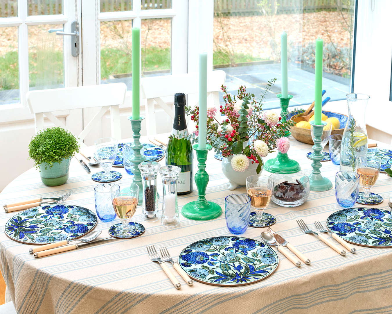 club matters - table mats - oriental design 