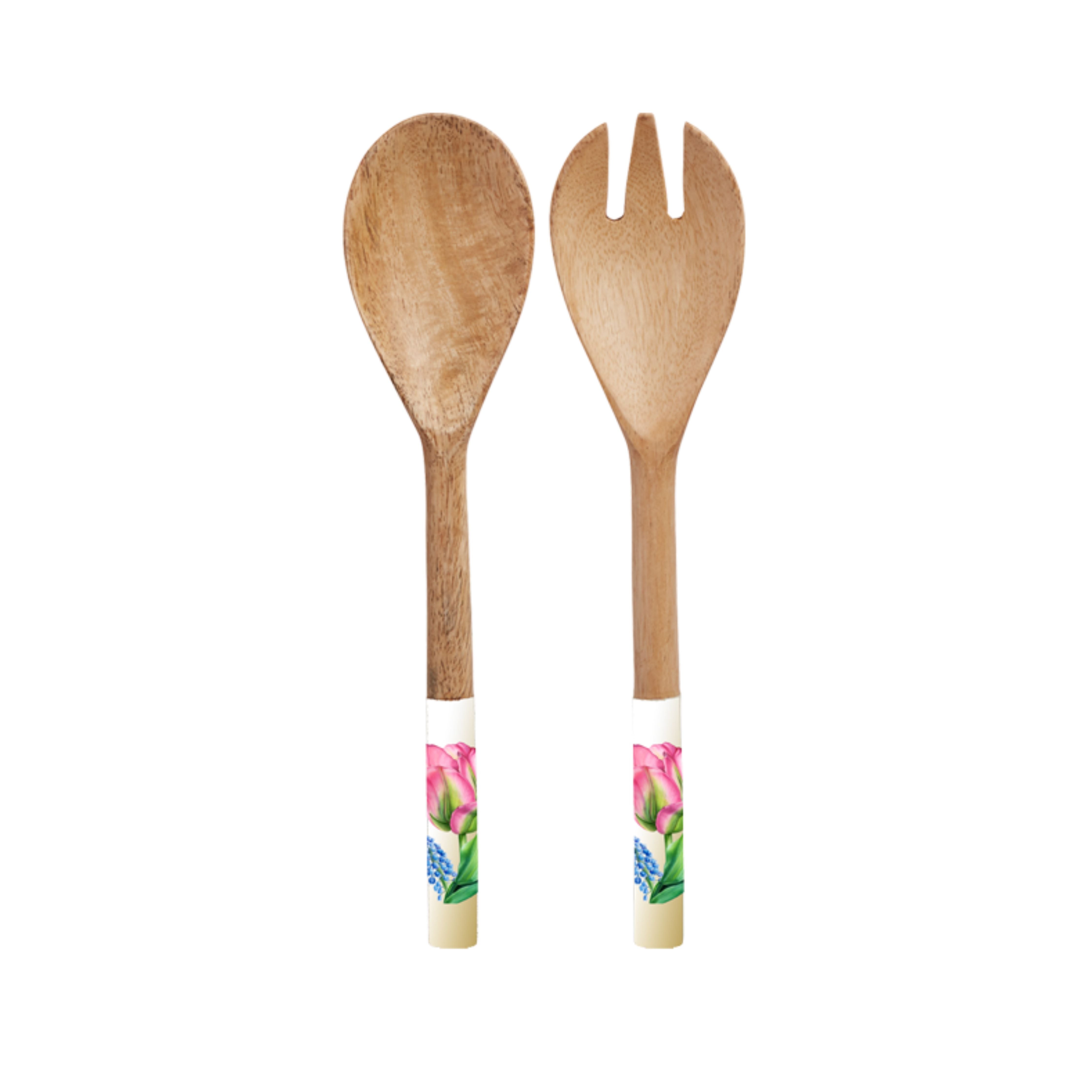 Spring Garland Wooden Salad Servers - Club Matters - Tableware - Serveware