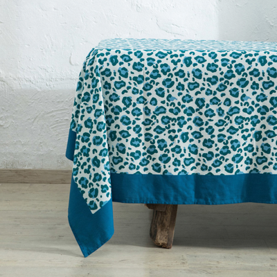 Savannah Leopard print cotton Tablecloths - Club Matters 