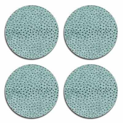 Shagreen Green Coasters - Luxury Table Mats - Tableware  - Club Matters