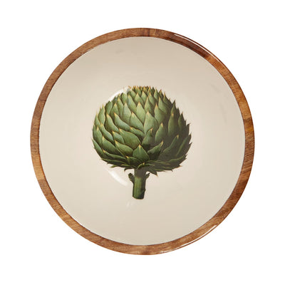 Artichoke Wooden Salad Bowl - club matters