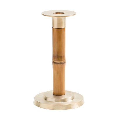 Candlestick Holder Bamboo and Brass - Club Matters - Tableware - Candle holder