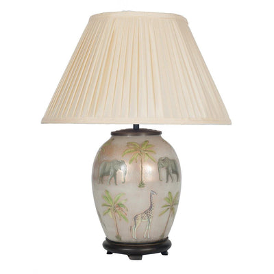 Hand Blown Glass Safari Lamp - club matters