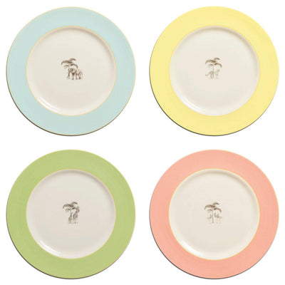 Harlequin Bone China Dinner Plates - Set of 4 - club matters