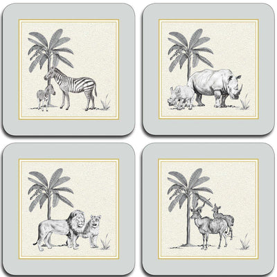 Harlequin Coasters - Dove Grey - club matters