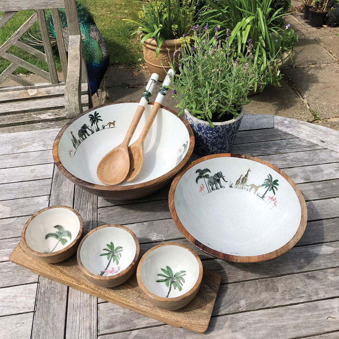 Out of Africa Wooden Nibble Bowl- Club Matters- African Bowl